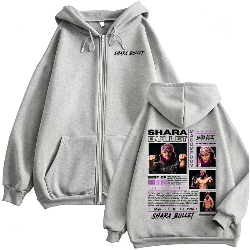 Shara Magomedov Shara Bullet Cover Zipper Hoodies Men Women Harajuku Classic Sweatshirt Jacket Long Sleeve Cardigan Hoodie Coats — image 6