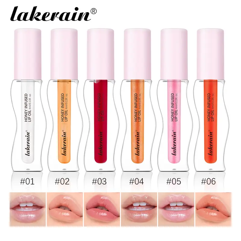 Pha Lê Trái Cây Mật Ong Tinh Chất Môi Dầu Gợi Cảm Đầy Đặn Môi Thạch Dâu Tinted Lip Chất Lỏng Chống Thấm Nước Dưỡng Ẩm Dầu Lipgloss Trang Điểm — image 2