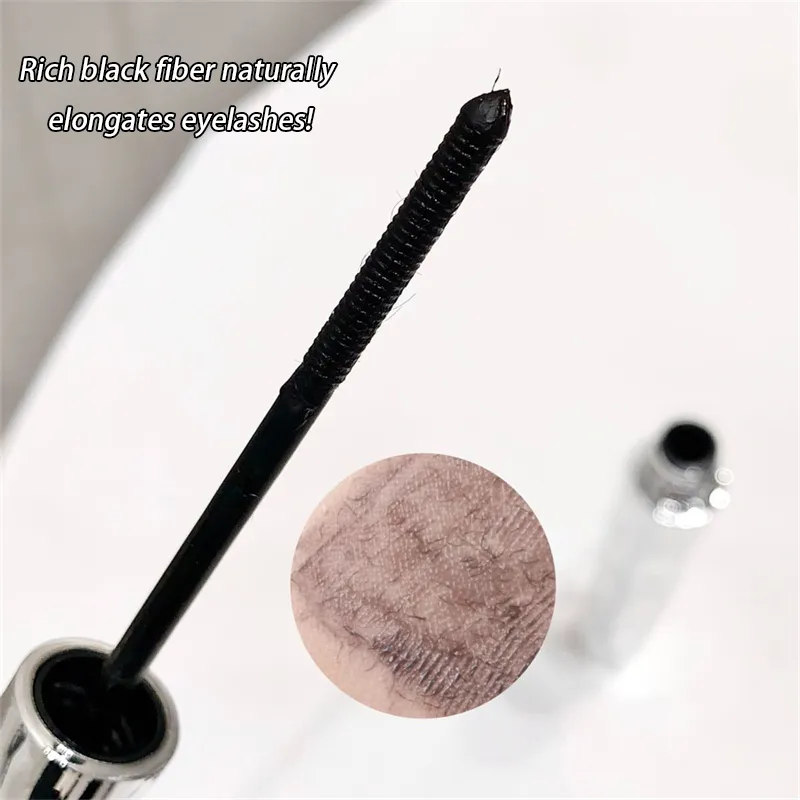 Silver Silk Fiber Matte Mascara Makeup Ultra-Fine Brush Lengthens Eyelashes Waterproof Fast Dry Eyelash Extension Mascara Makeup — image 6