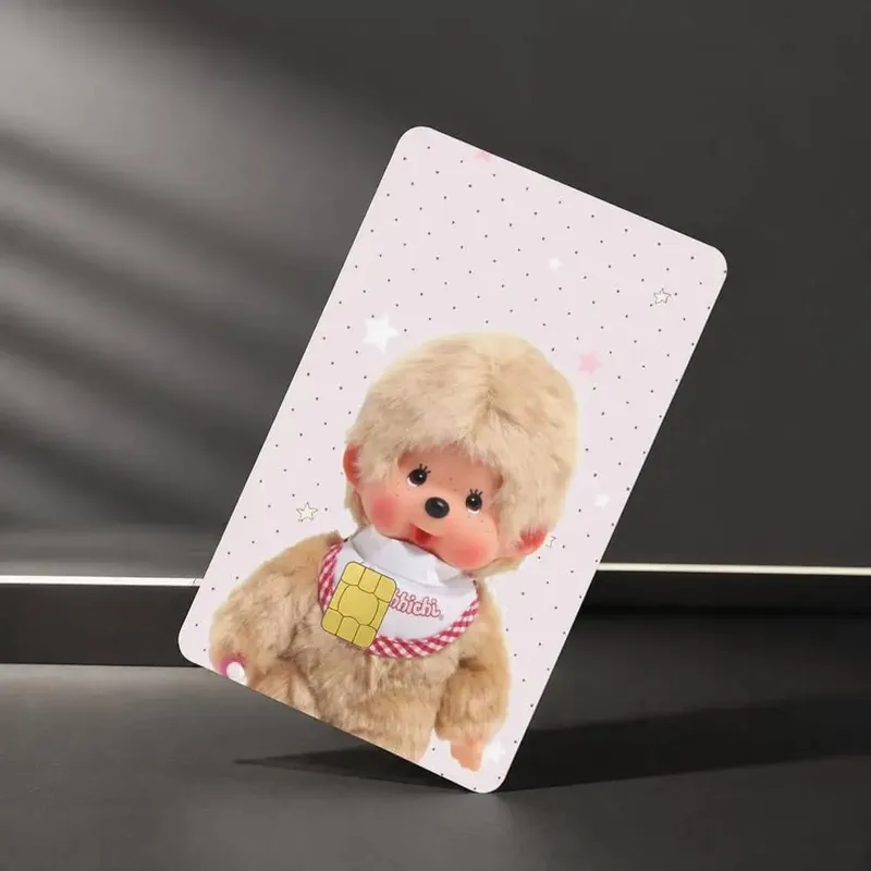 Cute M-MonchhichiS Sticker Film Tape Skin for Credit Card Debit Card Waterproof Stickers — image 15