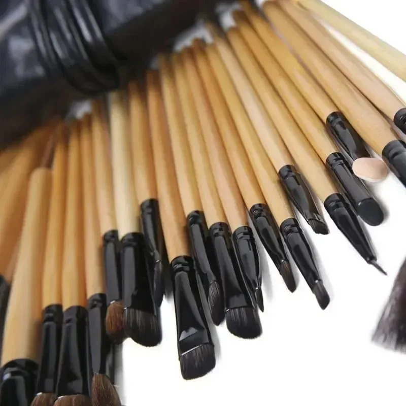 24 pçs conjuntos de pincéis de maquiagem pincéis cosméticos profissionais sobrancelha pó fundação sombras pinceaux compõem ferramentas