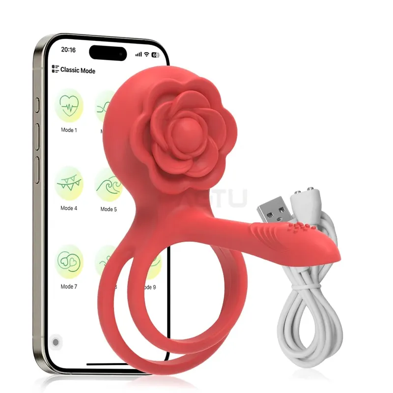 Remote Control Penis Ring Vibrator Sex Toy for Men Delay Time Prostate Massager 360° Rotation Twisting Vibrating Cock Rings 18+ — image 11
