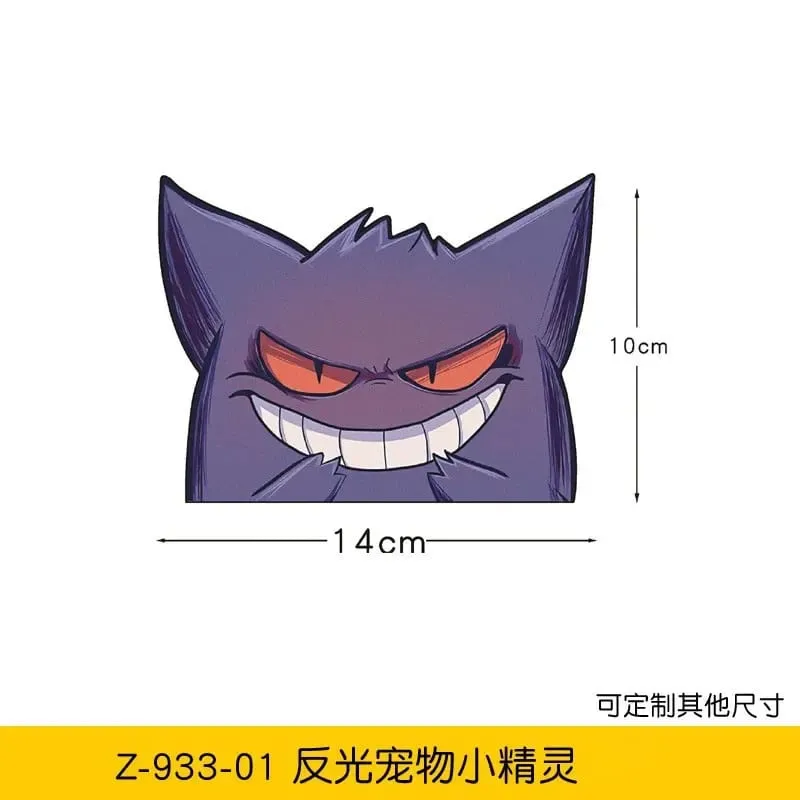 20 stylów Pokemon naklejki samochodowe Anime rysunek Pikachu Gengar Eevee Charmander urocza lalka z kreskówek kreatywna naklejka urodziny prezenty — image 12