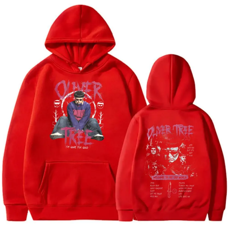 Oliver Tree Hoodies A vida continua 1993-2026 fãs presente pullovers roupas masculinas moda hip hop oversized casual moletom com capuz