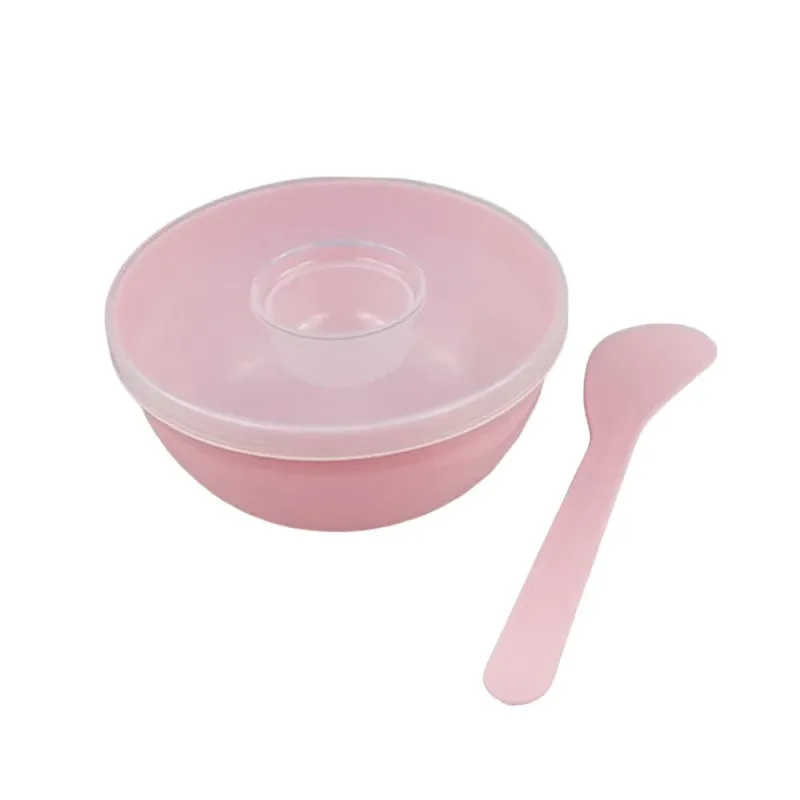 Máscara facial tigela de mistura conjunto diy ferramenta de mistura máscara com máscara de silicone tigela pincéis de maquiagem espátula beleza cuidados com a pele beleza saúde