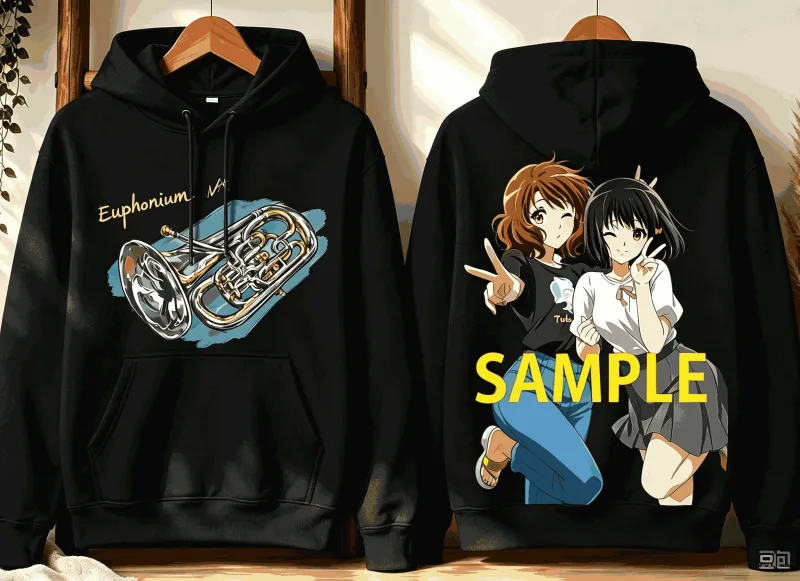 Sound! Euphonium Neutral Men's and Women's Fashion Hip Hop Oversized Unisex hoodies sweatshirt Sports Graphic Comfortable soft β image 1