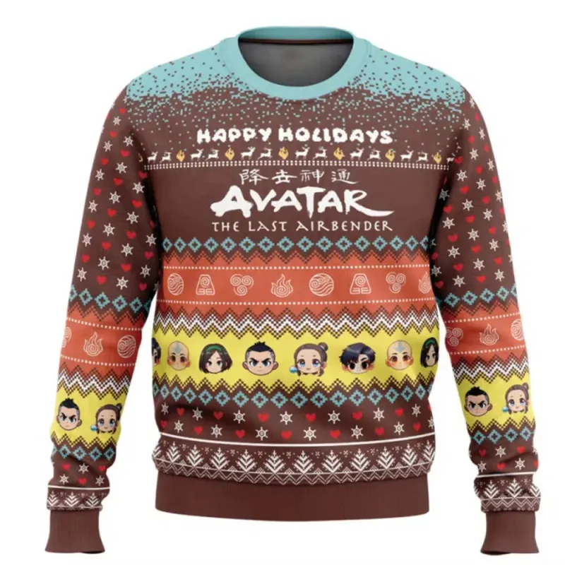 2026 NOVO Suéter de Natal Feio Avatar, o Último Mestre do Ar, para Mulheres e Homens2026 NOVO Suéter de Natal Feio Avatar, o Últ — image 8