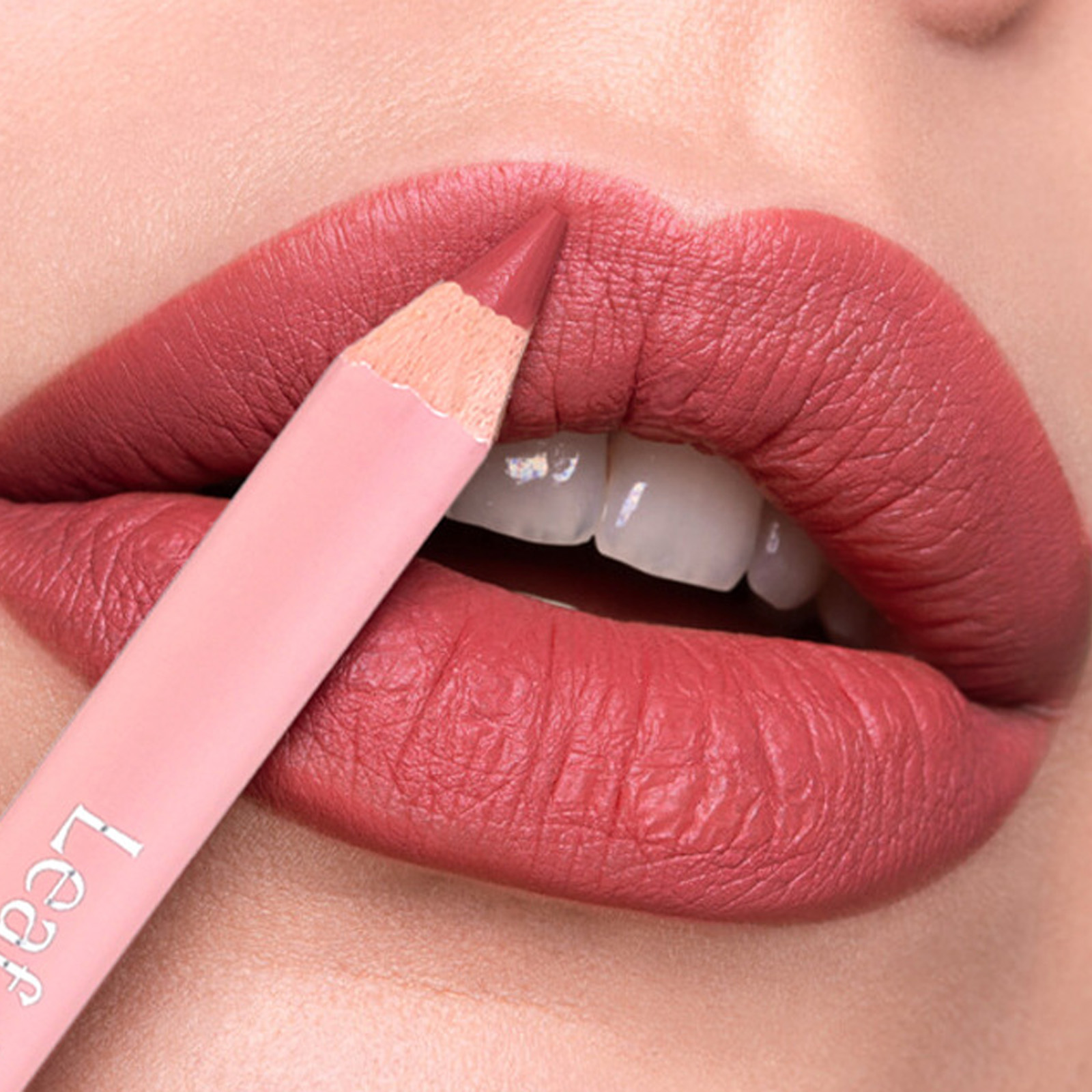Lápis delineador labial fosco, 12 cores, à prova d'água, batom natural, nude, rosa, delineador pro, contorno dos lábios, maquiagem — image 12