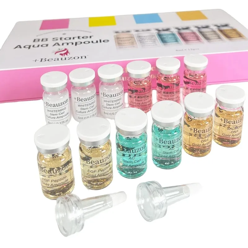 8ml บีบีครีม Hyaluronic Acid Facial Glow Serum Ampoule Essence Peptide Moisturizing Foundation Skin Rejuvenation Care Beauzon — image 13