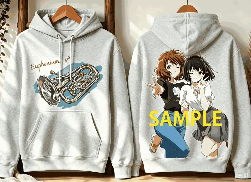 Sound! Euphonium Neutral Men's and Women's Fashion Hip Hop Oversized Unisex hoodies sweatshirt Sports Graphic Comfortable soft