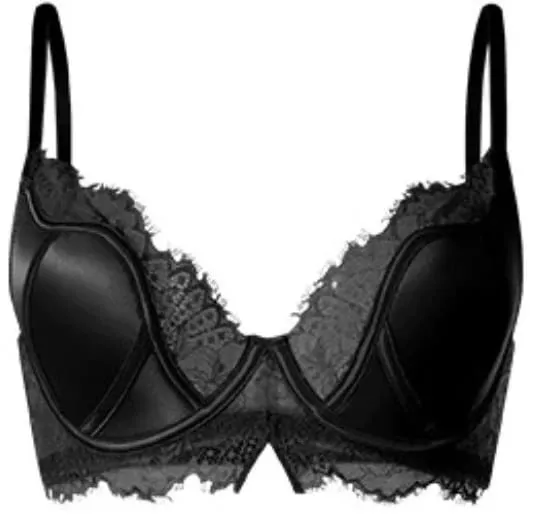 Women Non Wired French Lace Minimizer Bra Full Cup Push Up Anti Sagging Thin Soft Daily Wear Sexy Satin Lingerie S-XL