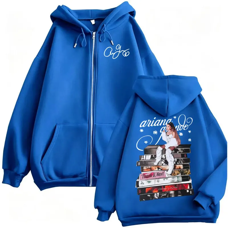 Ariana Grande Eternal Sunshine Album Cover Zip Up Hoodies Men Women Harajuku Classic Jacket Sweatshirt Cozy Casual Zipper Hoodie — image 9