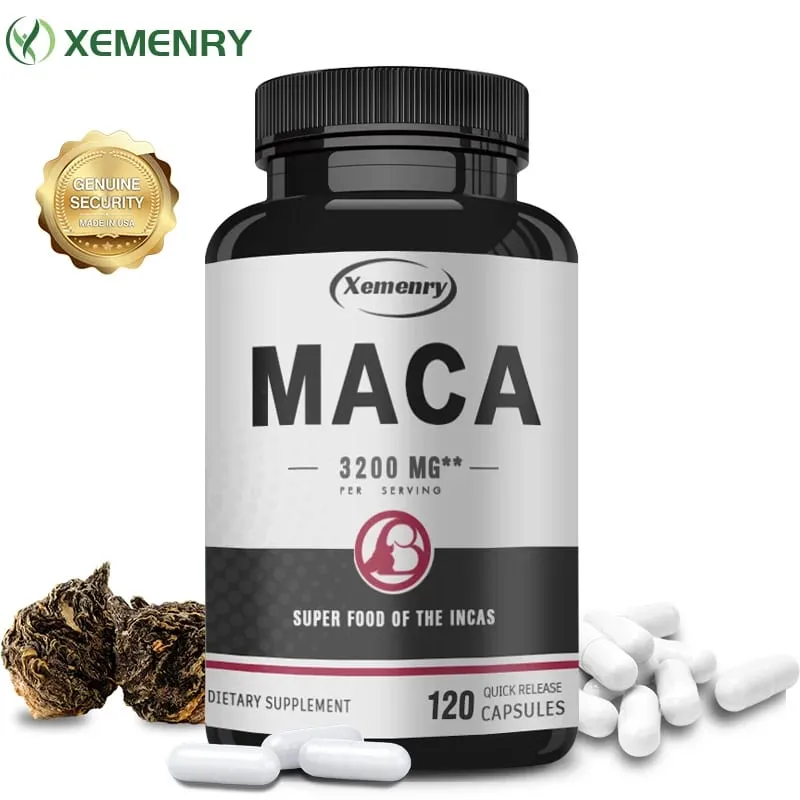 Ultimate Organic Black Maca Capsule Supplement 3200 Mg (per Serving) 120 Quick Release Capsules Men's Enhancement Formula — image 2