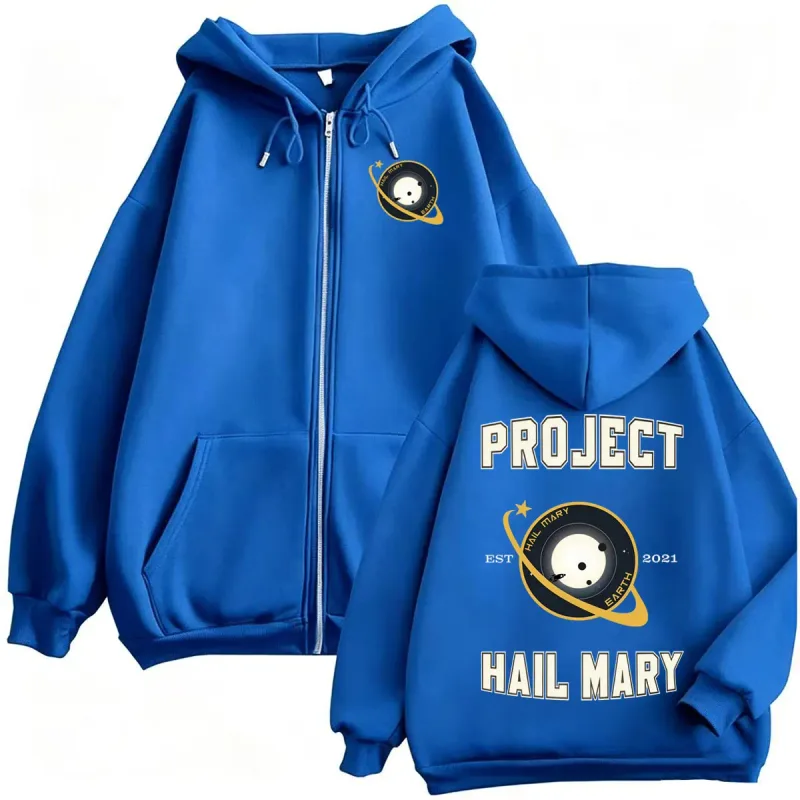 Project Hail Mary Ryland Grace Zipper Hoodies Men Women Fashion Classic Retro Sweatshirt Jacket Bodywarmer Fleece Zip Up Hooded — image 9