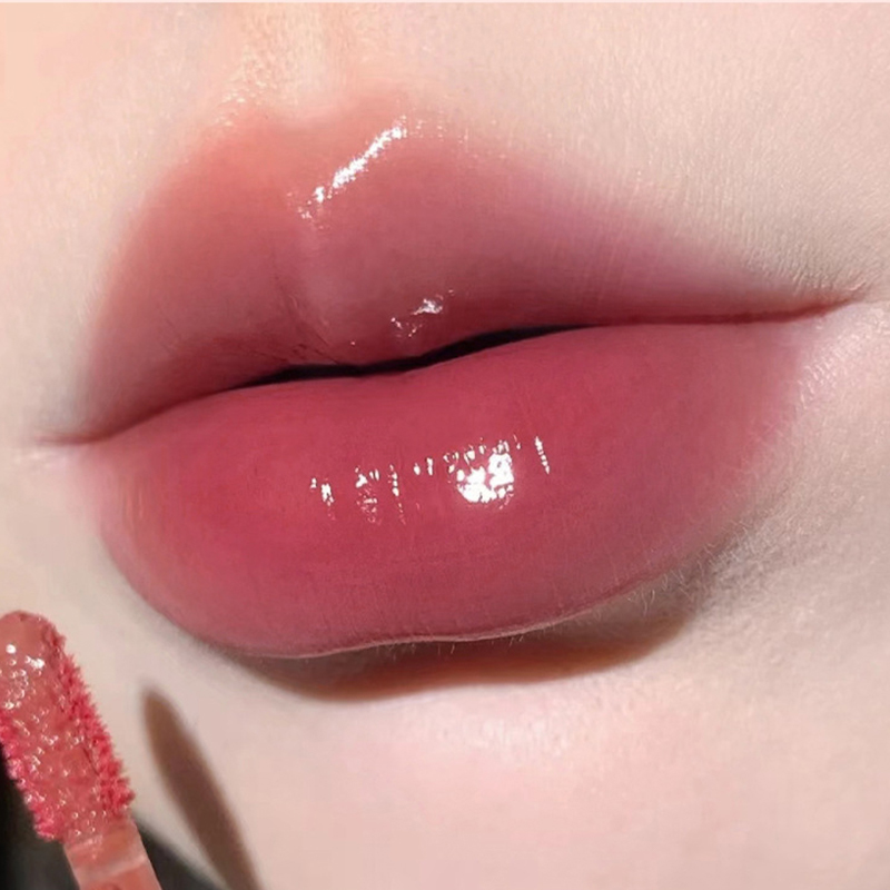 Laca de labios ligera similar al vidrio: fórmula hidratante con brillo de espejo; Iluminador de la piel y de larga duración a prueba de manchas