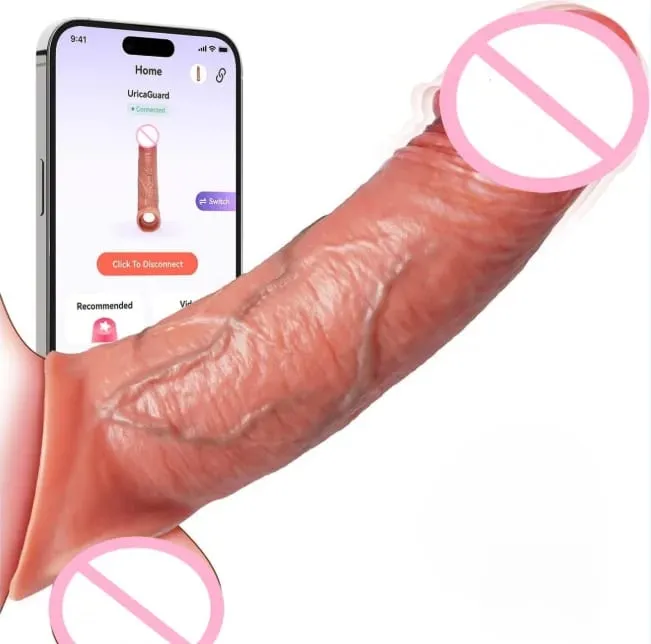ペニススリーブコックバイブレーター現実的なペニスエクステンダー振動コックリング 10 モードリモコンソフトシリコーンペニス男性のカップルのため