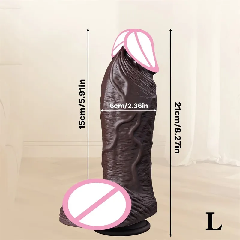 Supertjocka realistiska huddildos för anala enorma sexleksaker Silikon Kvinna Vagina Vuxen Onanist kuk Gay Big Dick Buttplug 18+