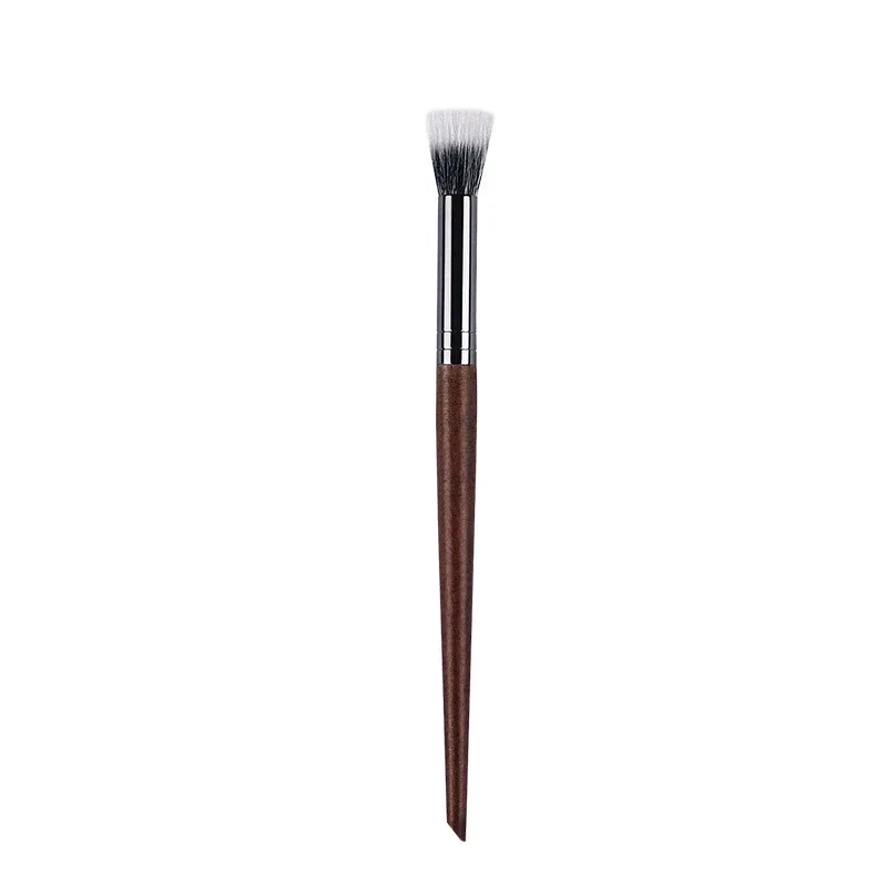 Berus Mekap Profesional Kontur serbuk Tetapan Berus Mekap Pelbagai Fungsi Berus Stippling Blush lembut Bulu kambing kayu asli — image 6