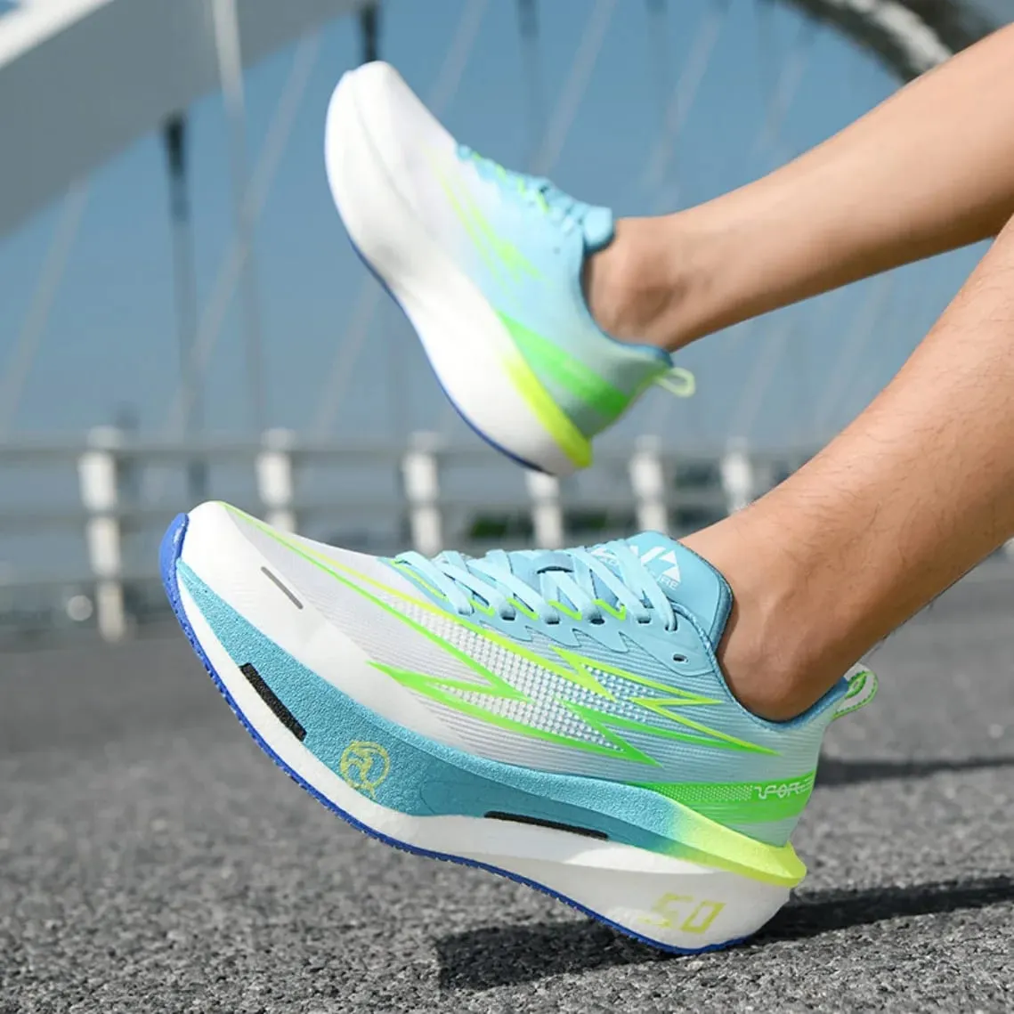 Carbon Plate Marathon Running Shoes Men Women Sports Sneakers Breathable Lightweight Shock Absorbing Non Slip Athletic Shoes — image 7