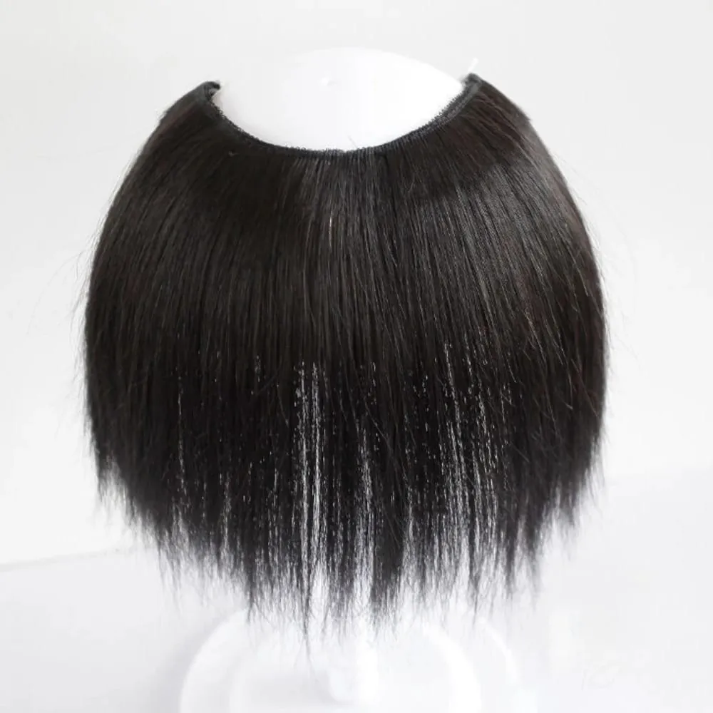 20cm/30cm Invisible Straight U-Shape Part Wig Pad Hairpiece for Women One Piece Clip-in Hair Extension Increased Hair Volume Wig