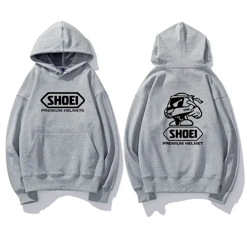 Motorcycle Helmet Theme Graphic Hoodie Unisex Front Back Double Print Biker Drawstring Hooded Sweatshirt Casual Pullover Top — image 9