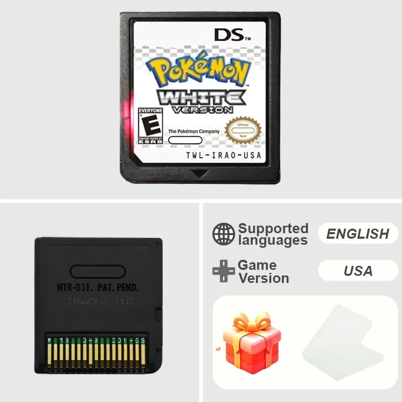NDS Game Cartridge Pokemon Series Platinum Pearl Diamond HeartGold SoulSilver USA/EUR/FRA/ITA/NOE/AUS/ESP version för NDS — image 30