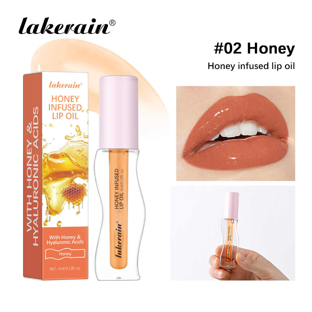 Pha Lê Trái Cây Mật Ong Tinh Chất Môi Dầu Gợi Cảm Đầy Đặn Môi Thạch Dâu Tinted Lip Chất Lỏng Chống Thấm Nước Dưỡng Ẩm Dầu Lipgloss Trang Điểm — image 10