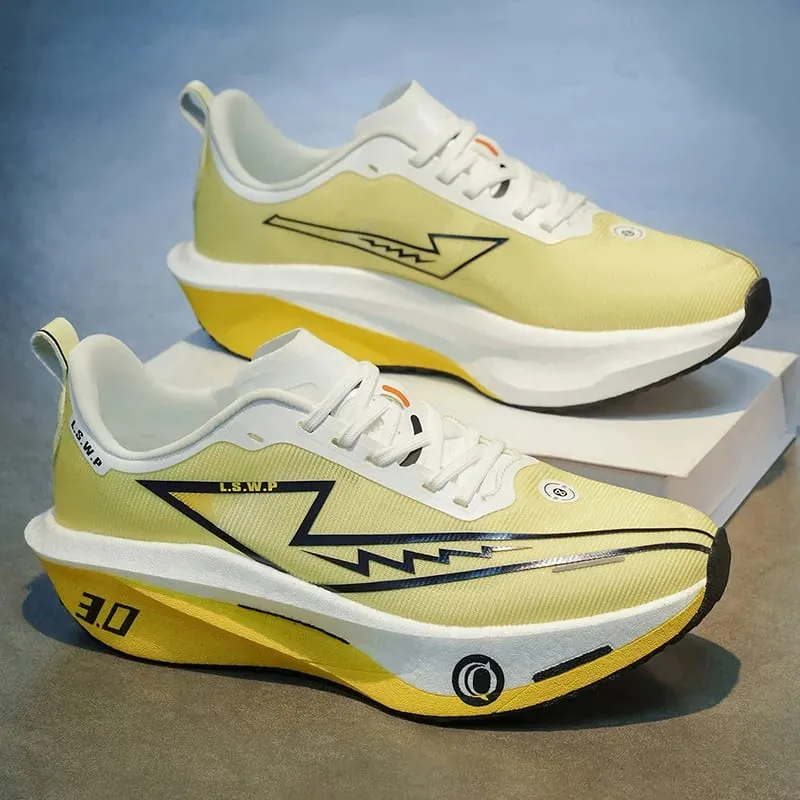 Men Marathon Running Shoes Carbon Plate Training Race Sports Outdoor Breathable Lightweight Women Comfortable Athletic Sneakers — image 4