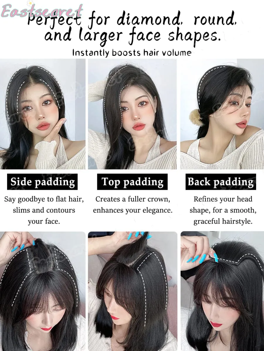 Hair Clip Natural Hair Extensions Clip In Synthetic wig Extensions 8/12Inch Hairpiece Replenish Hair Volume Clip In Natural Hair — image 4