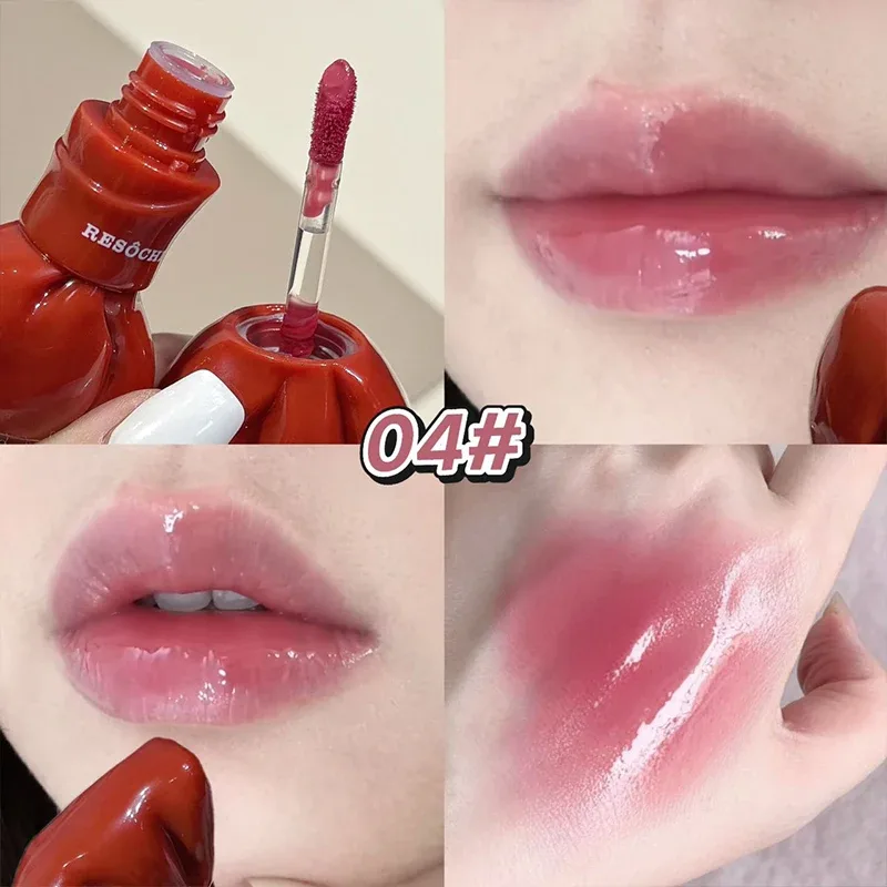 Tiub Bow Cermin Berair Tint Bibir Kelabu Manis Merah Jambu Pelembap Lip Gloss Kaca Berkilat Kalis Air Lip Glaze Bibir Montok Kosmetik — image 12