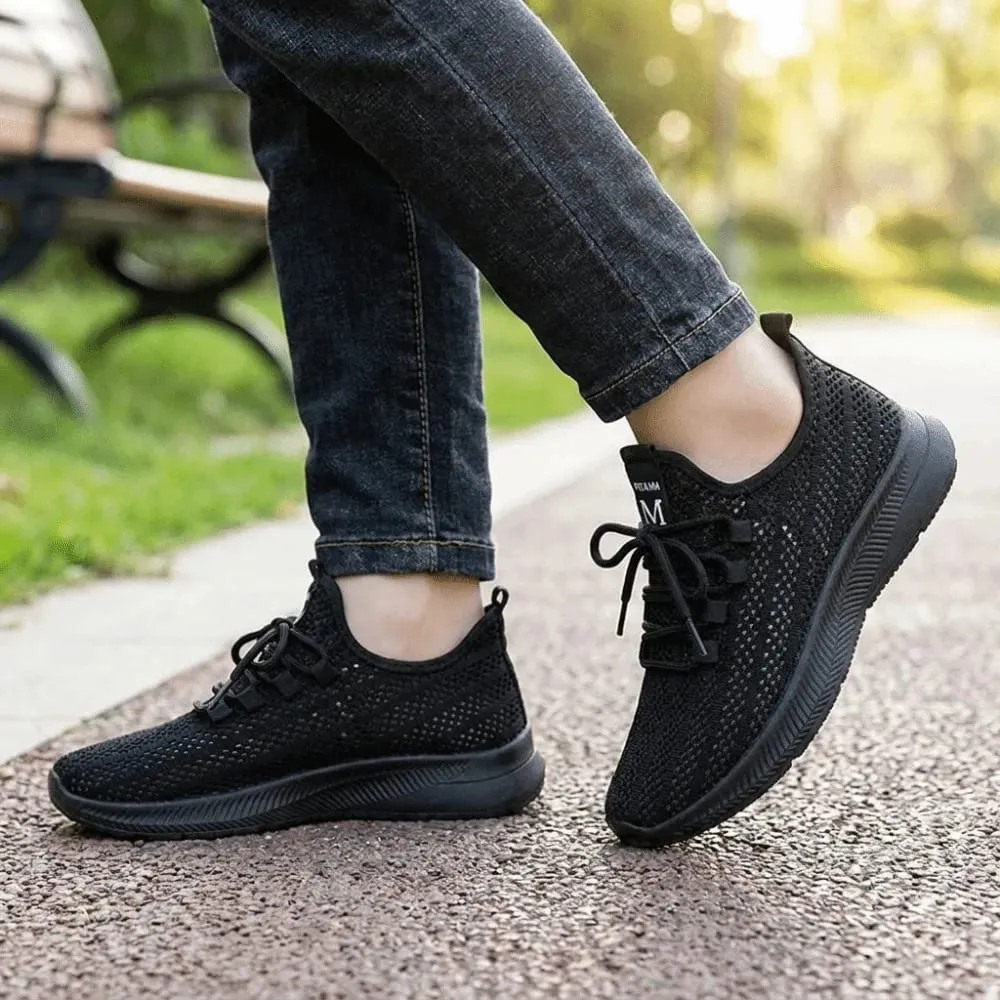 Breathable Men's Casual Sneakers Wear-resisting Anti-slip Sports Shoes Soft-soled Lace Up Slip-on Fashion Sneaker — image 1