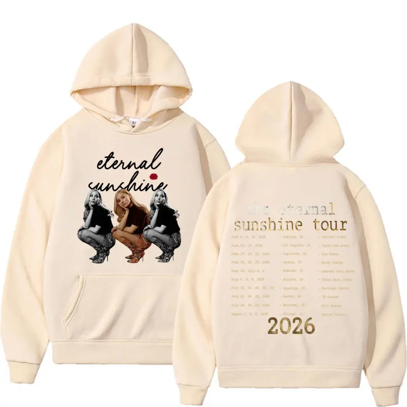 Ariana Grande Eternal Sunshine Tour 2026 Double Sided Print Hoodies Men Women High Quality Fashion Aesthetics Sweatshirts Hoodie — image 12