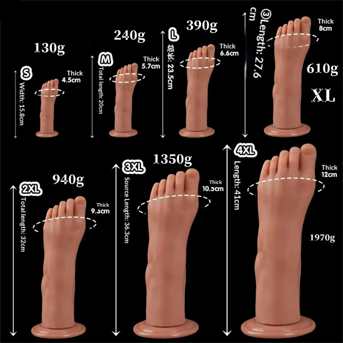 Enorme Voeten Stijl Anale Plug Grote Siliconen Kont ButtPlug Diepe Masturbator Dildo Dilatator Stimulator Anale Dildo Adult Sex Toy Voor vrouwen — image 6