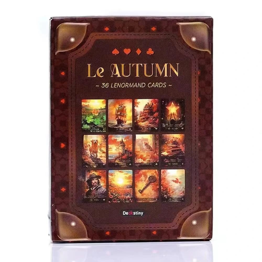 New Le Autumn Tarot 36 Lenormand Cards Deck Board Game Tarot Card Funny Delicate Party Supplies for Family Party Gift