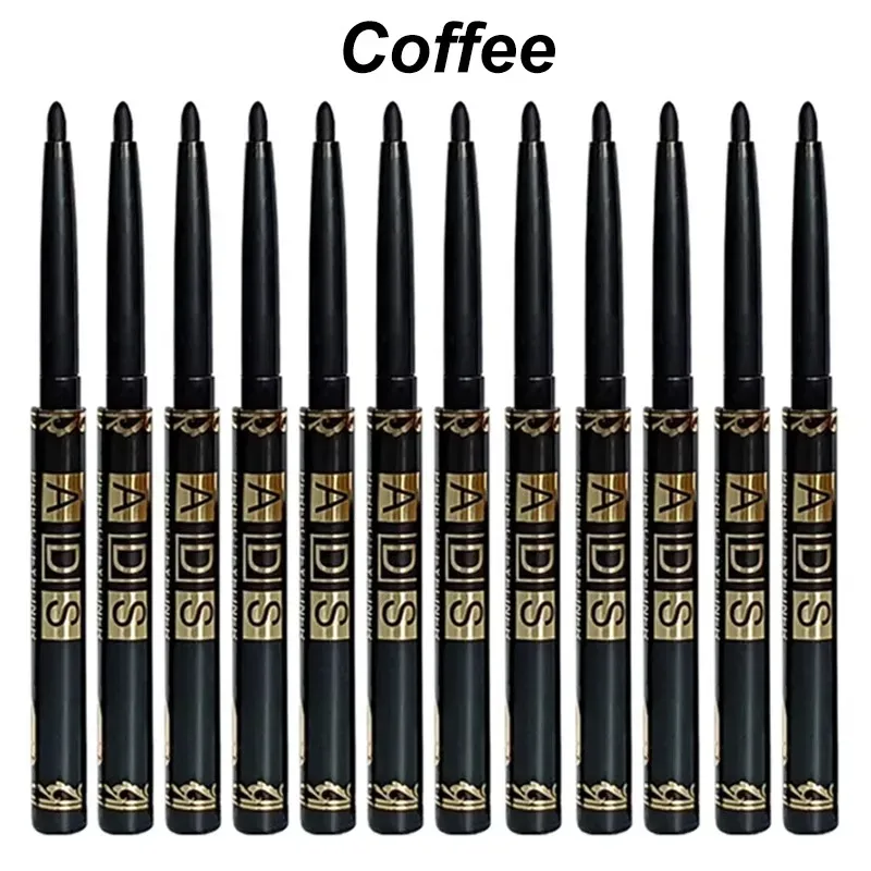 อายไลเนอร์เจลอัตโนมัติดินสอกันน้ำ Long Lasting Black Eye Liner Twist-Up No Sharpening Easy Glide แต่งหน้าสำหรับผู้หญิง