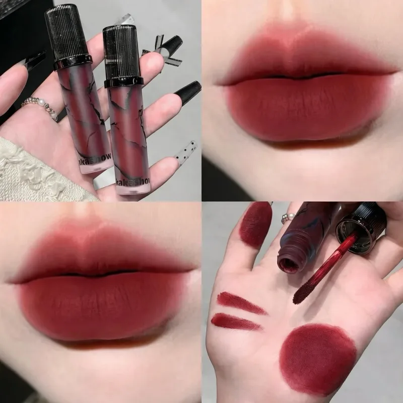 Marmo Opaco Labbra Fango Velluto Morbido Fog Tinta per labbra Cosmetici per labbra antiaderenti a lunga durata — image 11