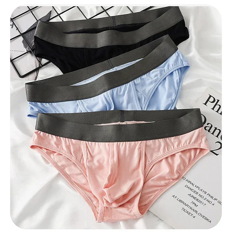 Men's Modal Briefs, Dual Separate Pouch Design, Ultra Thin Breathable High Stretch Underwear, Daily Comfort Wear — image 16
