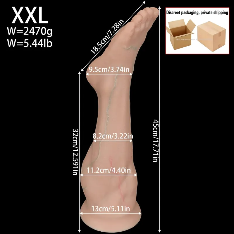 Huge Silicone Foot Butt Plug Thick Leg Dildo Large Anal Plug Anal Expander Masturbator Anus Dilator Sex Toys Adult Toy Sex Shop
