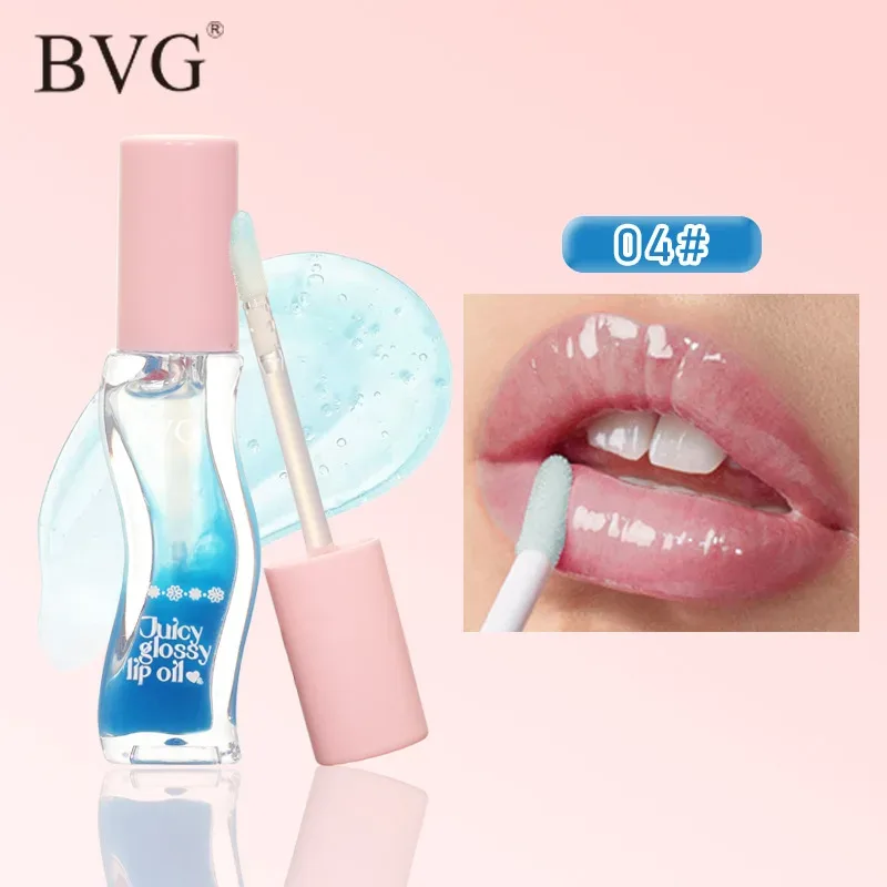 Wave Bottle Juicy Lip Oil Διάφανο γυαλιστερό Lip Plumper Ενυδατικό Lip Gloss Καθημερινό Μακιγιάζ για τα Χείλη