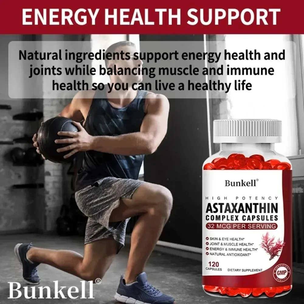Antarctische krillolie 120 mg astaxanthine 32 mcg capsules (EPA DHA) ondersteunen gewrichts- en huidimmuniteit Cardiovasculaire gezondheid
