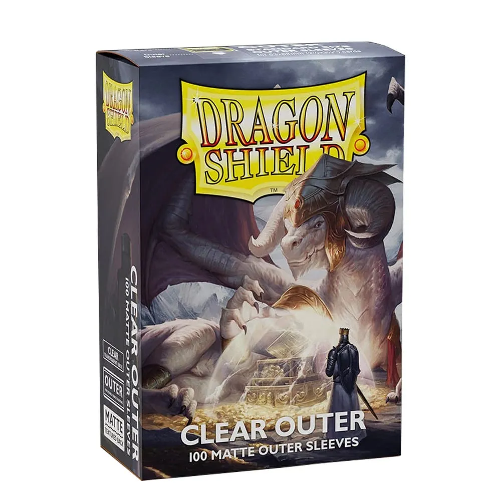 100ct 클리어 외부 드래곤 쉴드 카드 슬리브 무광택 클리어 TCG 표준 사이즈 슬리브 TCG 카드 수호자 MGT/PTCG/FAB 커버 — image 4