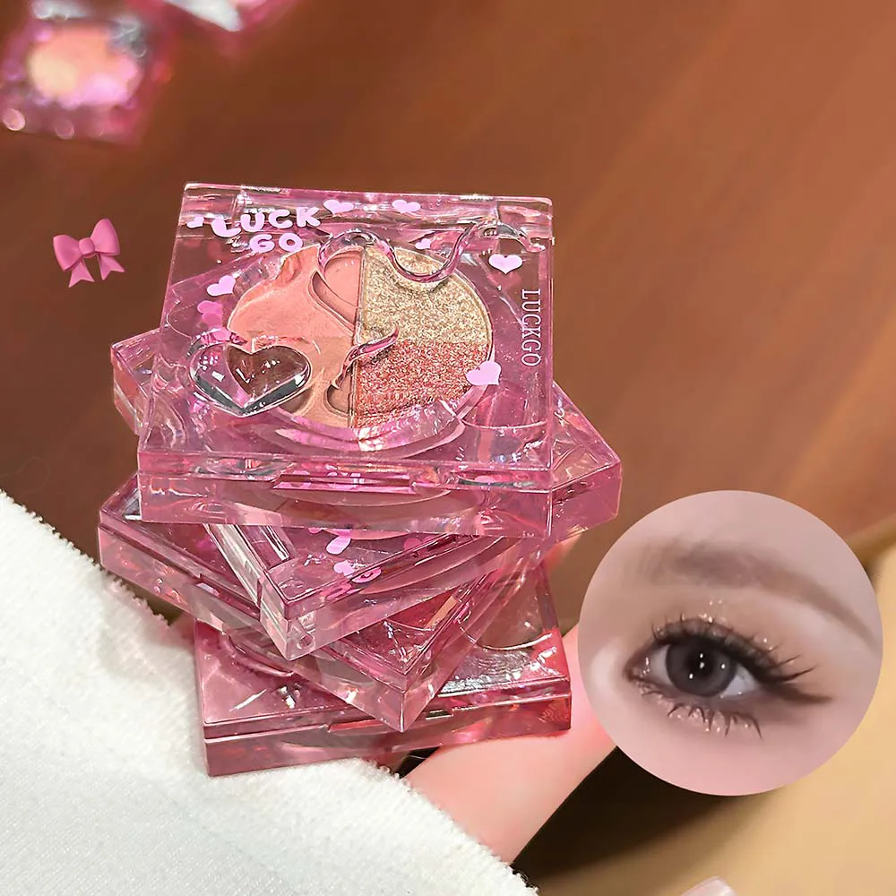 Fire-farvet Diamond Glitter Øjenskygge Palette Mini Pink Orange Mat Shimmer Øjenskygge Øjenpigmenter Highlighter Makeup Kosmetik — image 3