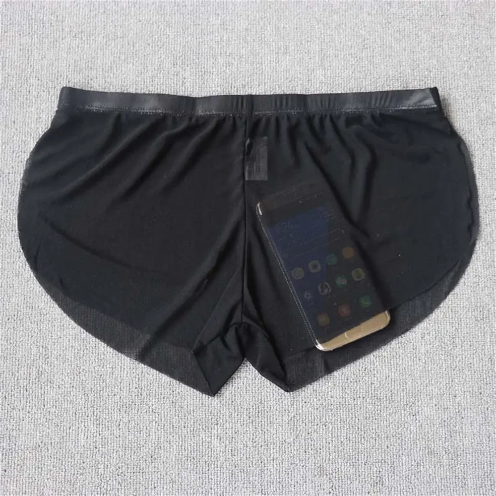 Bóxer de malla transparente para hombre, ropa interior Sexy para maletero, pantalones Aro cómodos, pantalones cortos informales de verano — image 2