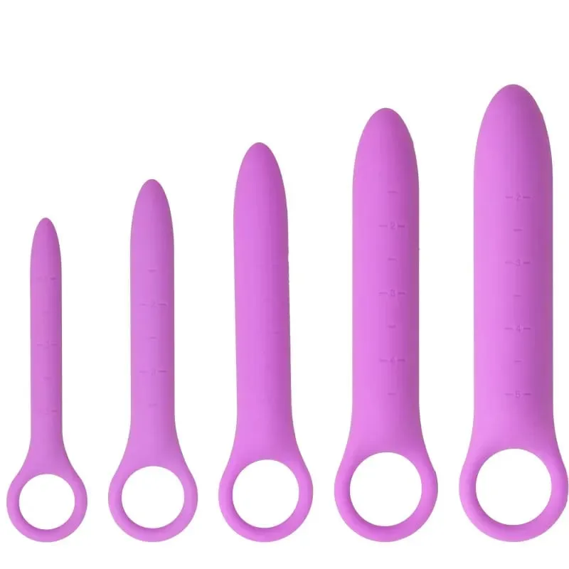 5pcs/set Soft Silicone Anal Plugs na may Scale Beginner Anal Stimulator Trainer Sex Play Toy sa Likod ng Babae Flirt Butt Plug — image 5