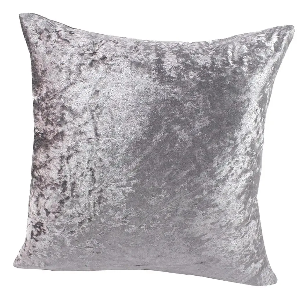 Plush Velvet Throw Pillow Cover Invisible Zipper Soft Cushion Case for Couch or Bed Decorative Pillows — image 8