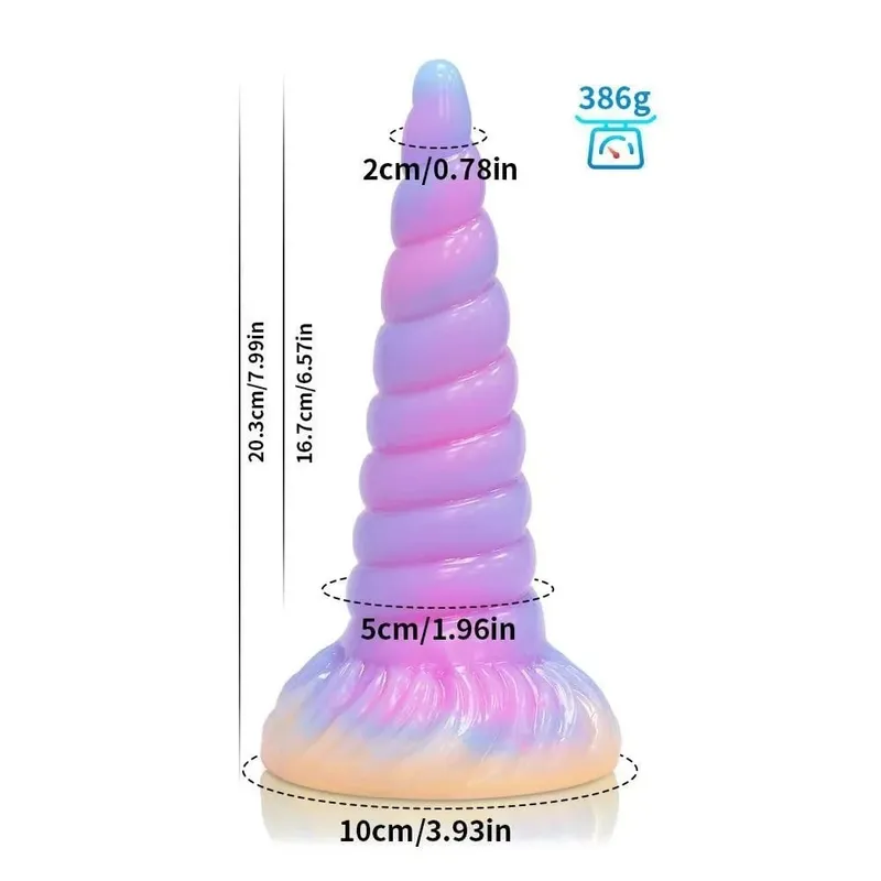 Plugue anal realista noturno brilhante, vibrador luminoso monstro dragão para mulheres e homens, plugue anal sexy em forma de cachorro, brinquedo sexual para casais — image 17