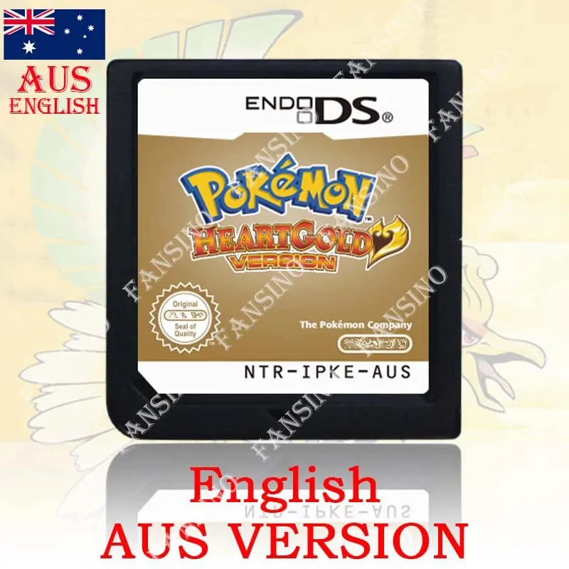 (미국 EUR AUS NOE ESP FRA ITA) 포켓몬 HeartGold SoulSilver 버전 고품질 정통 1:1 복제 DS 비디오 게임 카트리지 — image 10