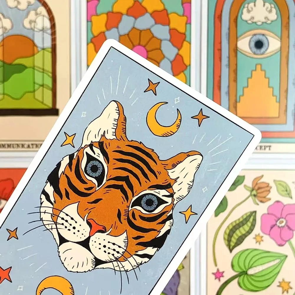 60 ks moderních karet Oracle Cards Jedinečný mystický design Vysoce kvalitní karton perfektní pro věštění a dárky — image 5