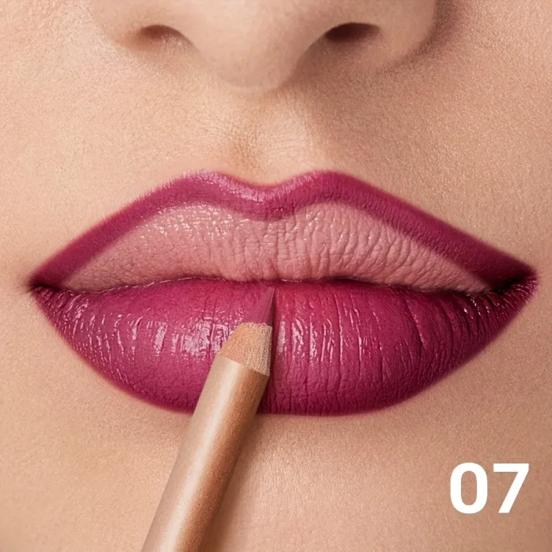 Lápis delineador labial fosco nude de longa duração à prova d'água à prova de manchas contorno preciso fórmula cremosa suave — image 23