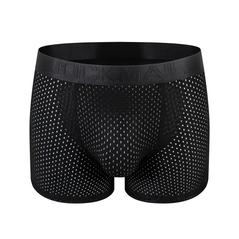 Nam Thân Tích Hợp Giả Mông Hông Nâng Tăng Cường Quần Short Quần Sịp Boxer Bộ Đồ Lót Định Quần Lót Nylon Thoáng Khí